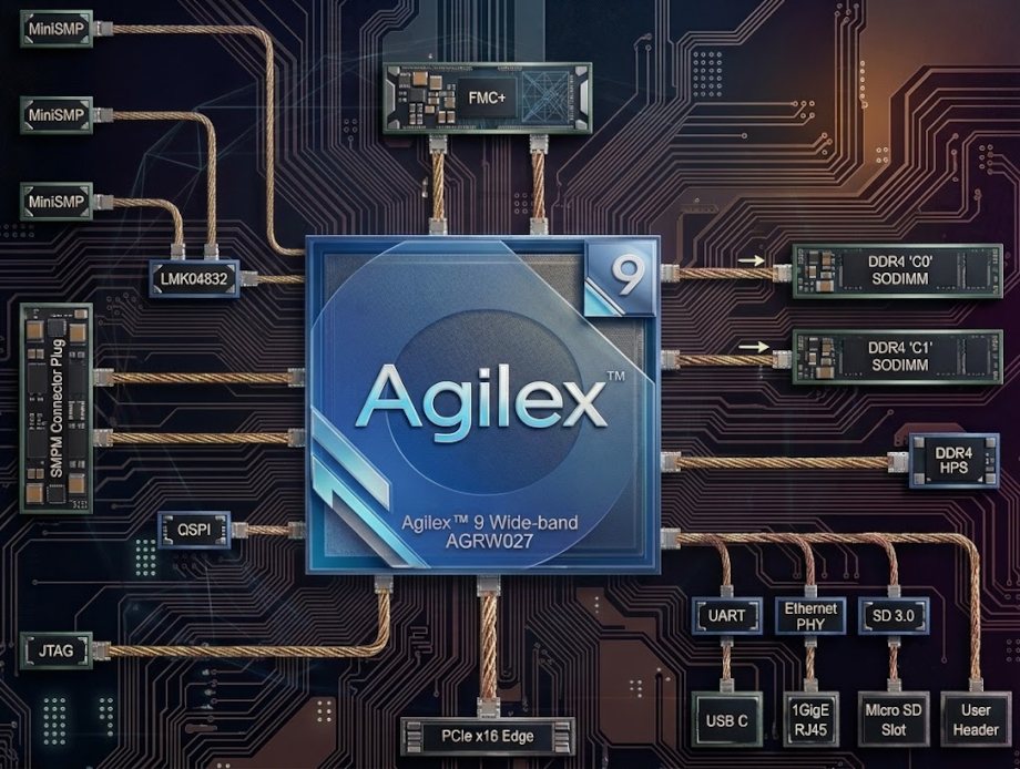 Altera Agilex 9 Direct RF PCIe Board